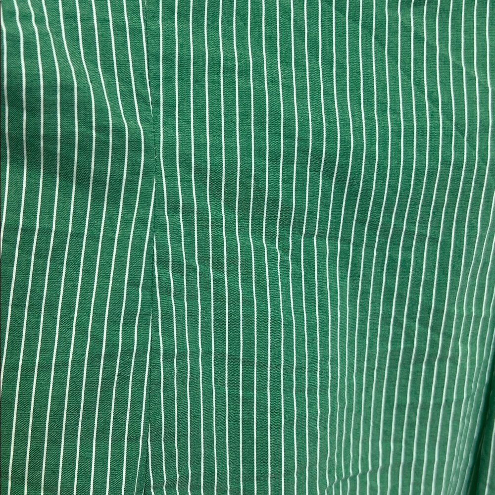 Anthropologie - Maeve Katherine Green And White Button Down Knotted Blouse SZ 8 - Picture 11 of 11